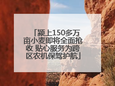 颍上150多万亩小麦即将全面抢收 贴心服务为跨区农机保驾护航