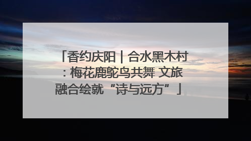香约庆阳｜合水黑木村：梅花鹿鸵鸟共舞 文旅融合绘就“诗与远方”