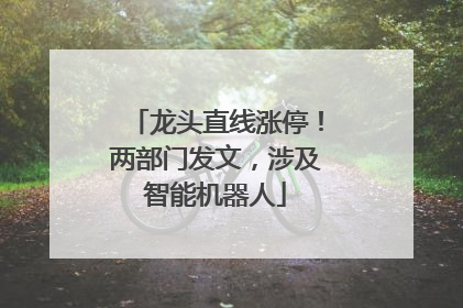 龙头直线涨停！两部门发文，涉及智能机器人