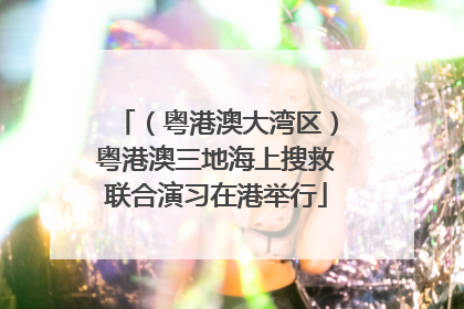 （粤港澳大湾区）粤港澳三地海上搜救联合演习在港举行