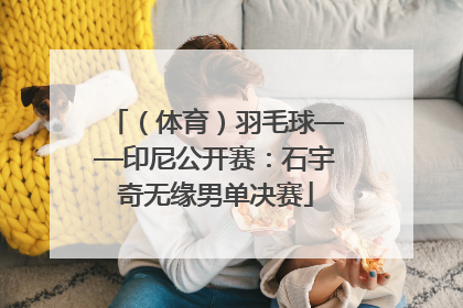 （体育）羽毛球——印尼公开赛：石宇奇无缘男单决赛