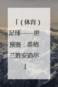 （体育）足球——世预赛：英格兰胜安道尔