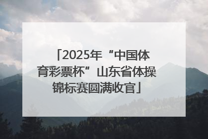 2025年“中国体育彩票杯”山东省体操锦标赛圆满收官