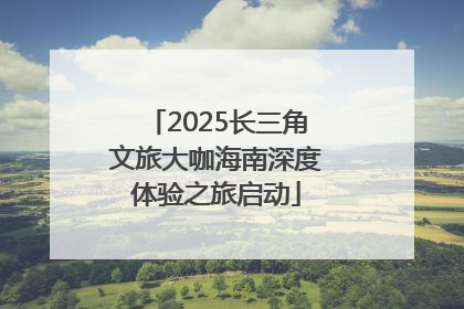 2025长三角文旅大咖海南深度体验之旅启动